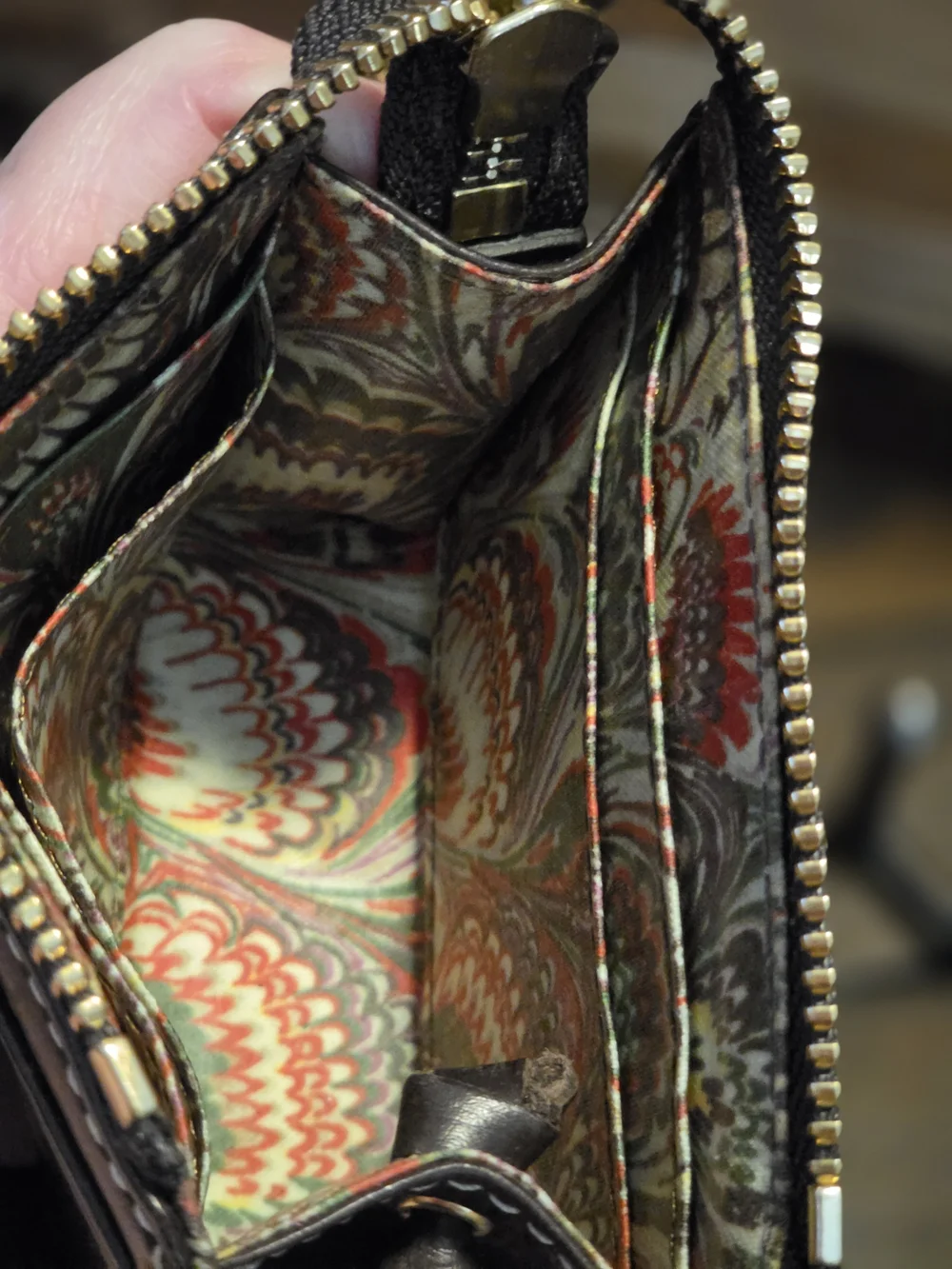 Dooney & Bourke Brown Leather Wallet with Logo Plaque